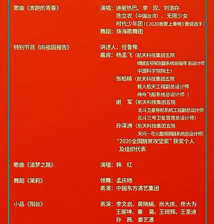 央视春晚节目单正式公布！春晚主持人名单公布 ！-牛魔博客