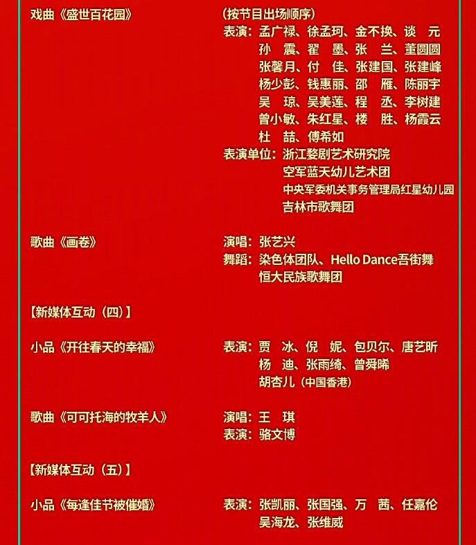 央视春晚节目单正式公布！春晚主持人名单公布 ！-牛魔博客