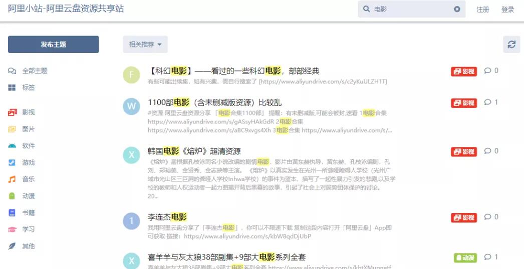 阿里资源小站云盘资源，不限速的分享就很不错！-牛魔博客