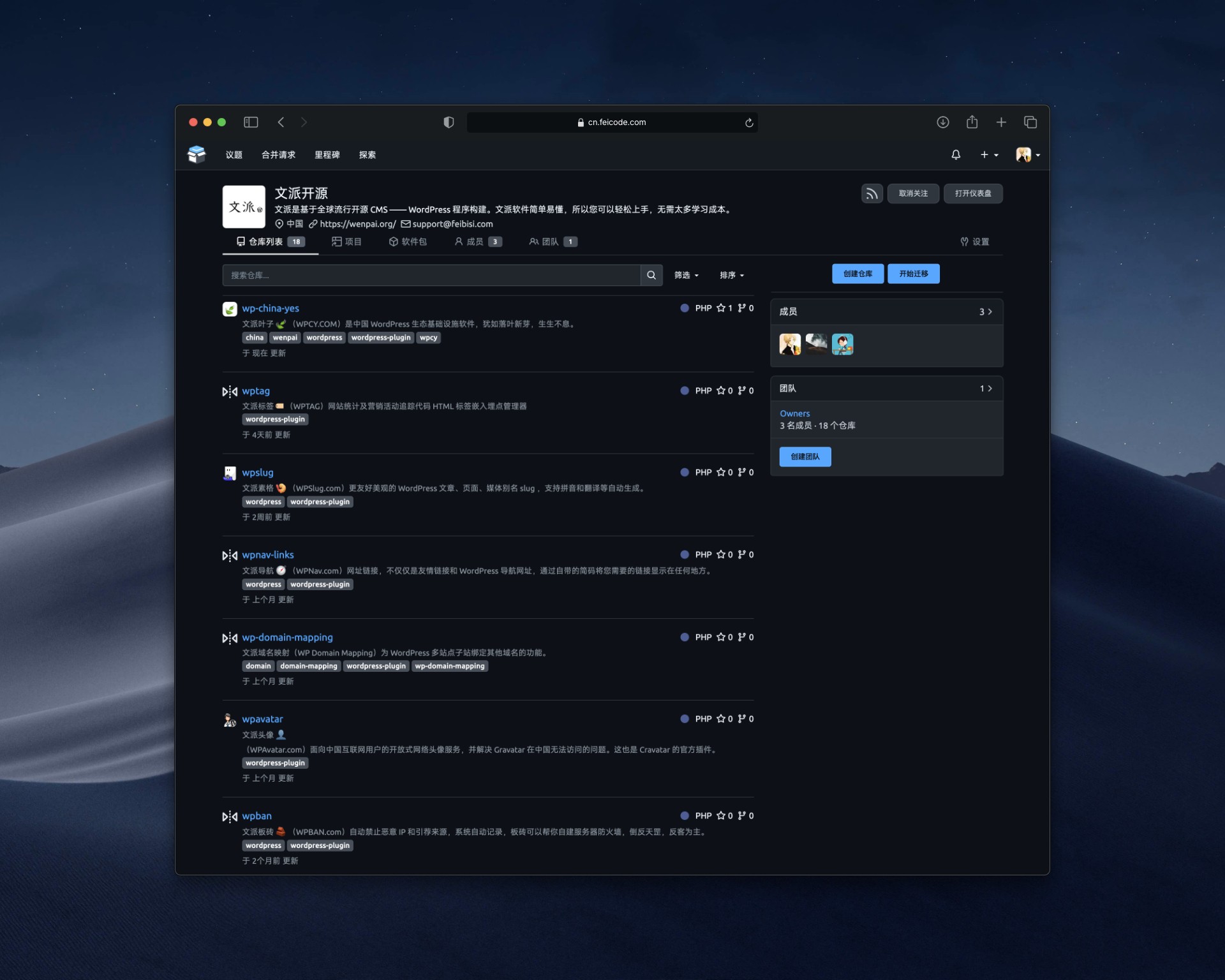 菲码源库 （feiCode） 上线，更现代化的 WordPress 插件托管及开源代码服务-牛魔博客